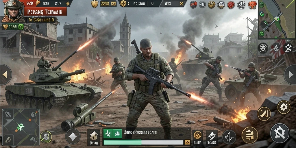 Tampilan gameplay SLG yang menarik dan mendebarkan.