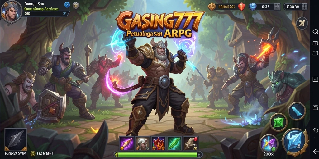 Tampilan menarik dari pertempuran ARPG GASING777 yang mendebarkan.