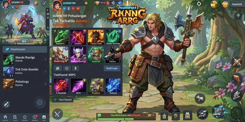 Tampilan gameplay GOWIN789 yang penuh aksi dan petualangan.