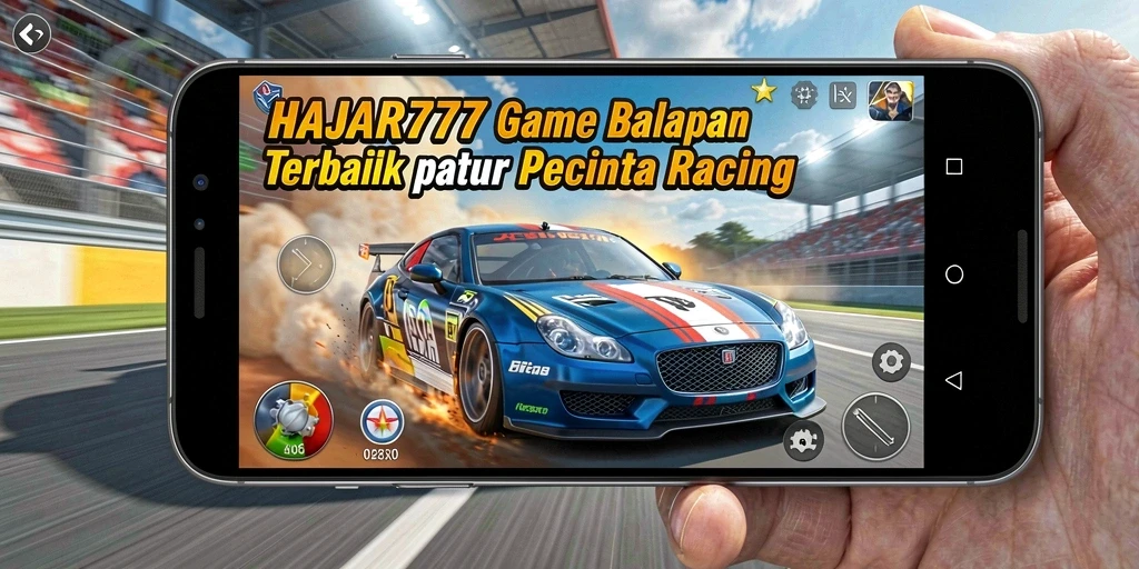 Tampilan gameplay balapan seru di HAJAR777 dengan grafis memukau.