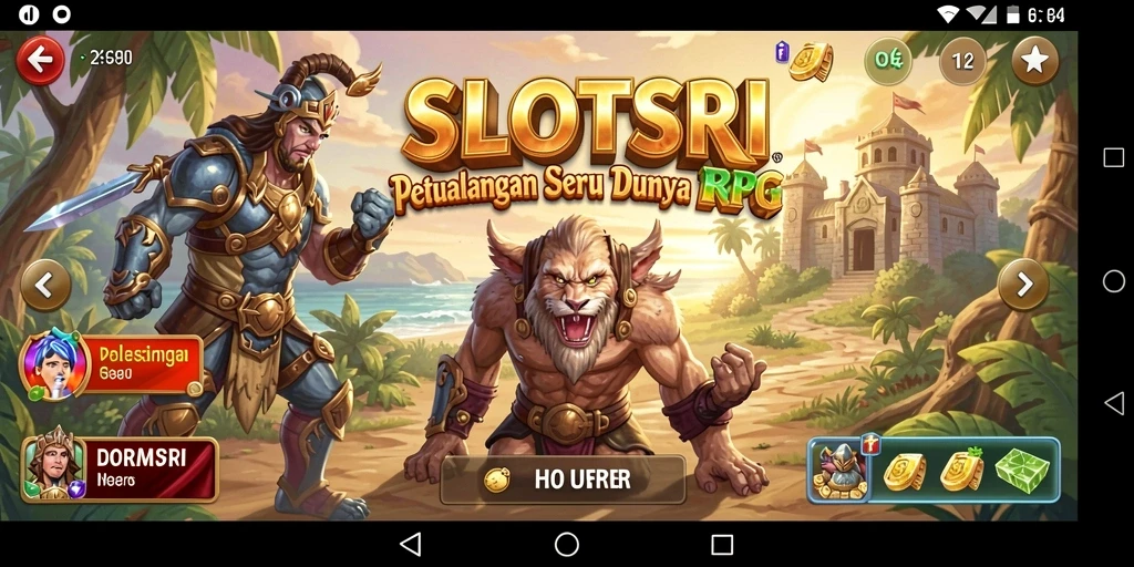 Tampilan gameplay menarik dan seru dalam SLOTSRI.