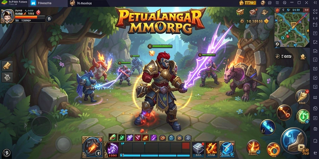Gameplay seru TT789 dalam dunia MMORPG yang luas.